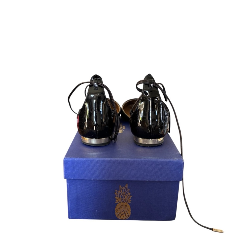 Aquazzura Black Patent Leather Flats - Picture 4 of 5